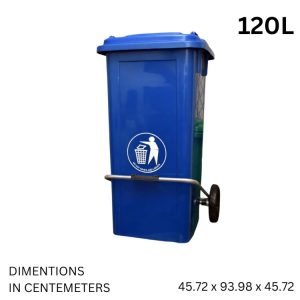 Garbage Bin With Paddles